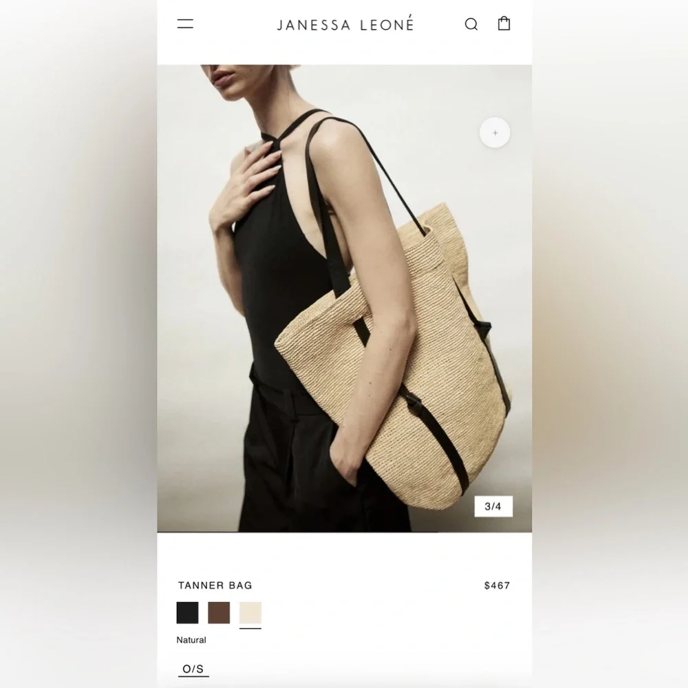Janessa Leone Tanner Bag - Natural - Picture 7 of 14